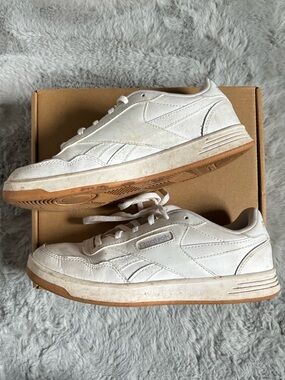 Reebok court advanced white leather sneaker